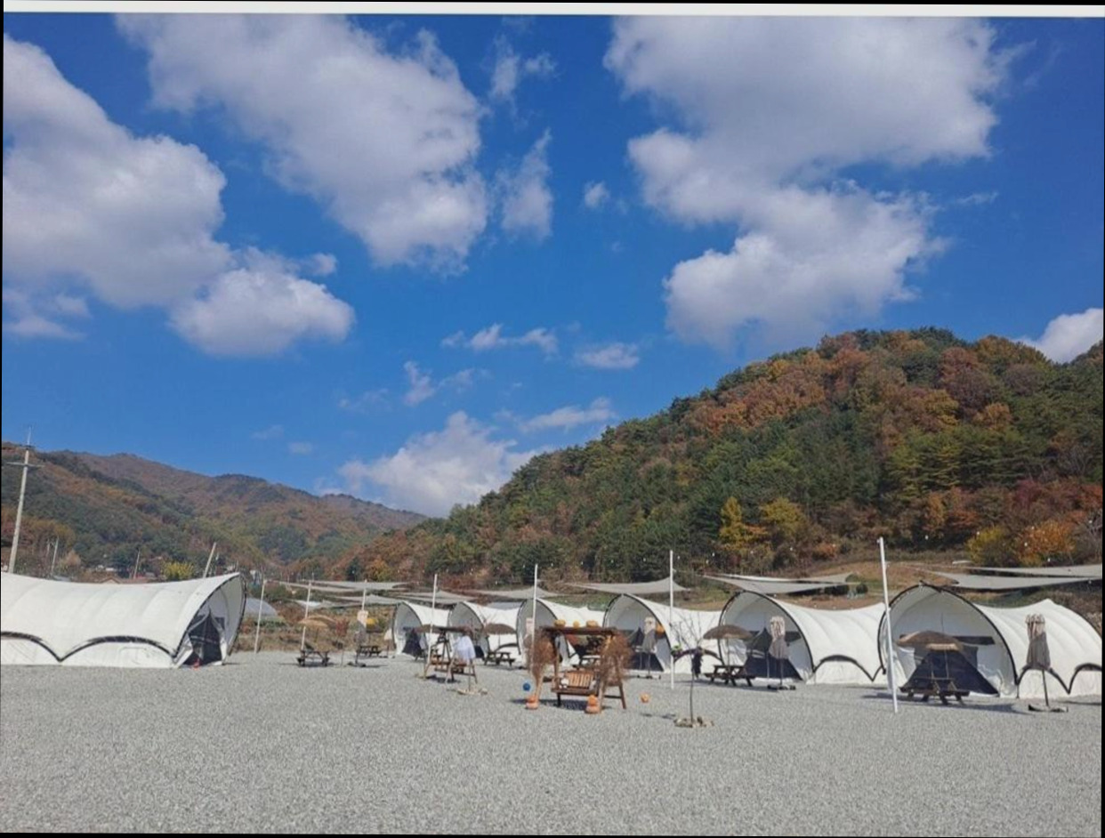 (이미지설명: 제천 J글램핑 - 예약 꿀팁 안내사진)