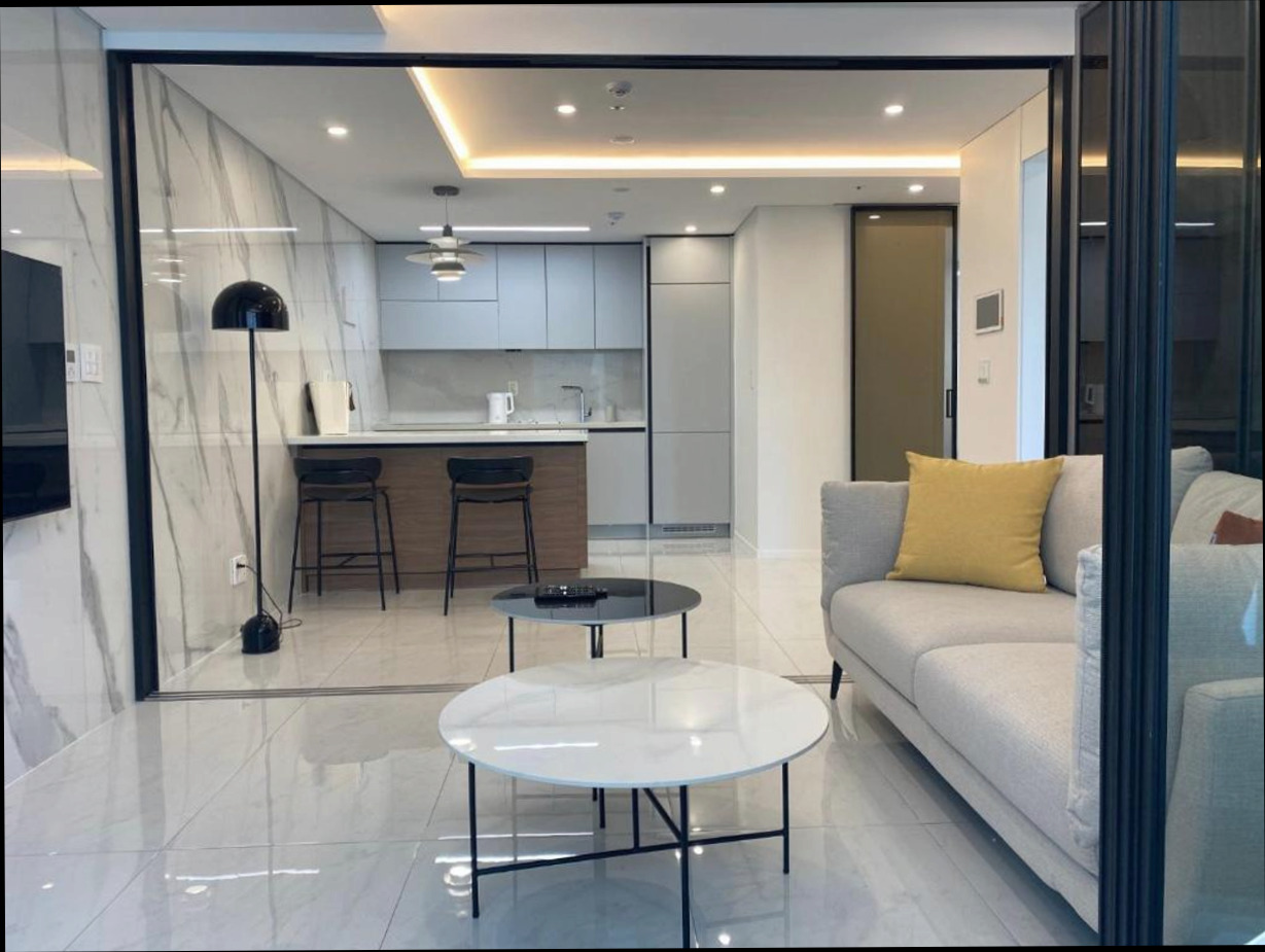(이미지설명: 강남의 아파트먼트 (42m², 침실 1개, 프라이빗 욕실 1개) - 주변 관광지 안내사진)