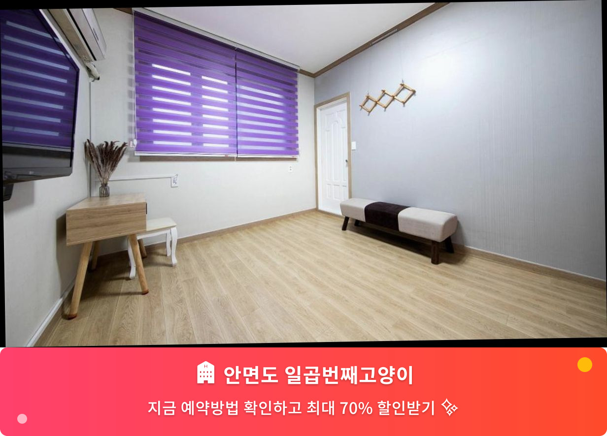 (이미지설명: 안면도 일곱번째고양이 - 메인 안내사진)