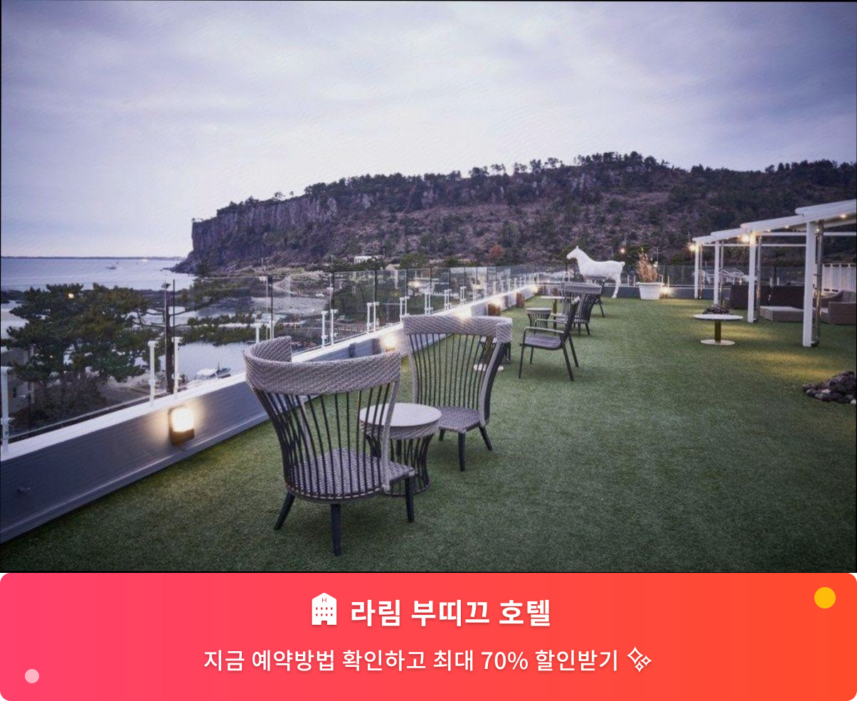 (이미지설명: 라림 부띠끄 호텔 - 메인 안내사진)