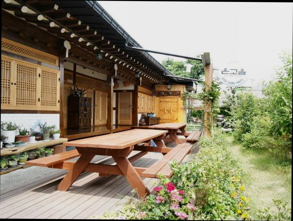 (이미지설명: 전주 온고을 한옥 스테이 - 전경 안내사진)